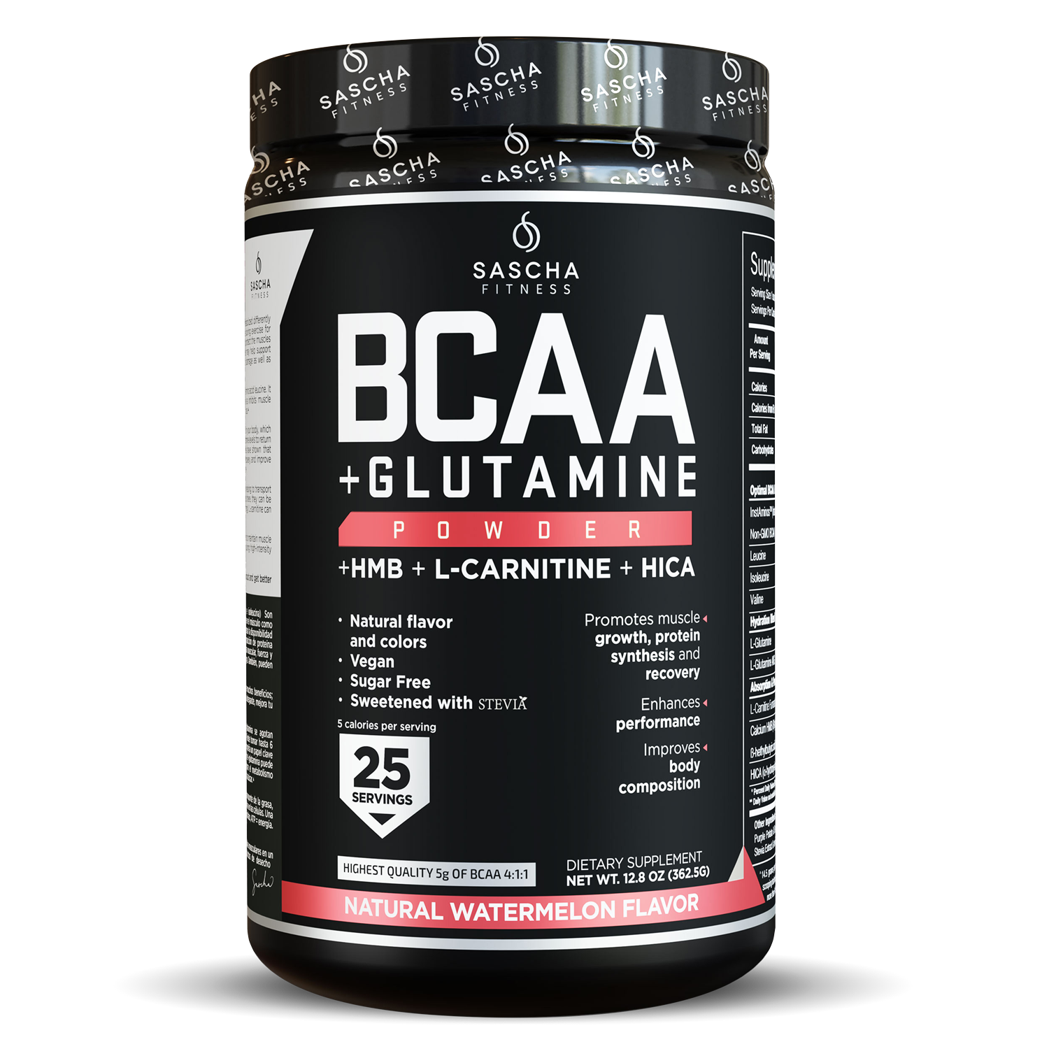BCAA + Glutamine Powder Sandía Uhlala Fit Supply
