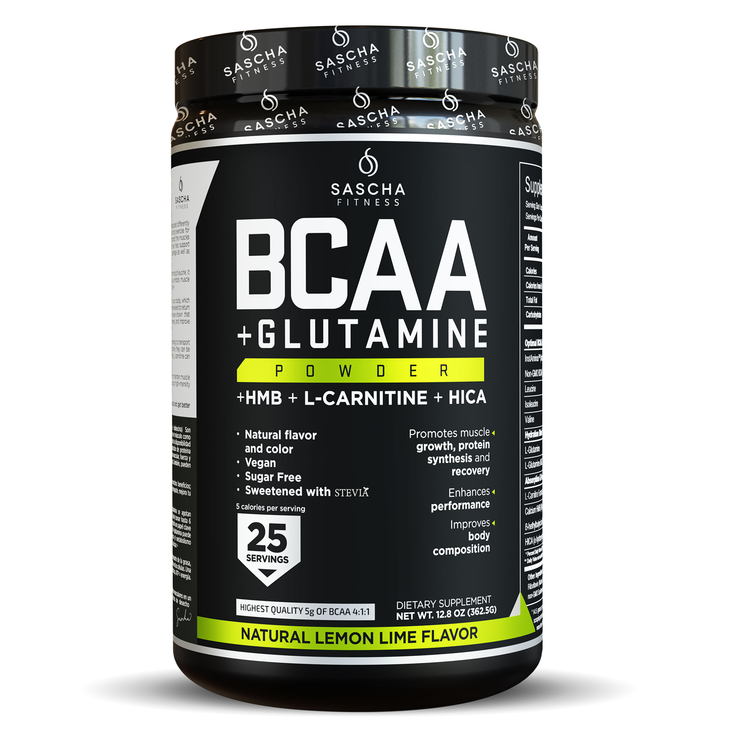 BCAA + Glutamine Powder Lima Limón Uhlala Fit Supply
