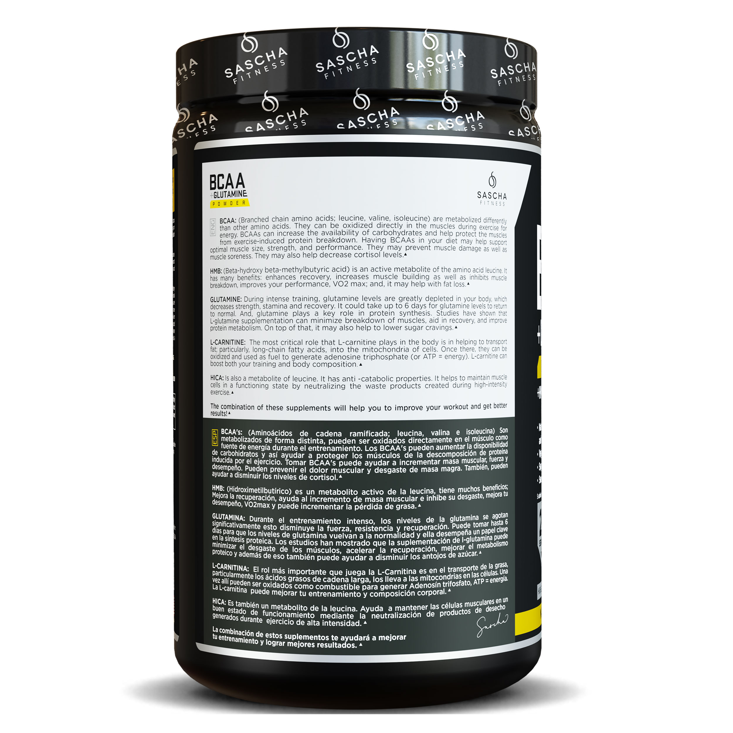 BCAA + Glutamine Powder Piña Uhlala Fit Supply