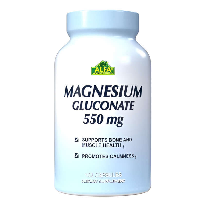 ALFA - Gluconato de Magnesio 550mg 100 capsulas